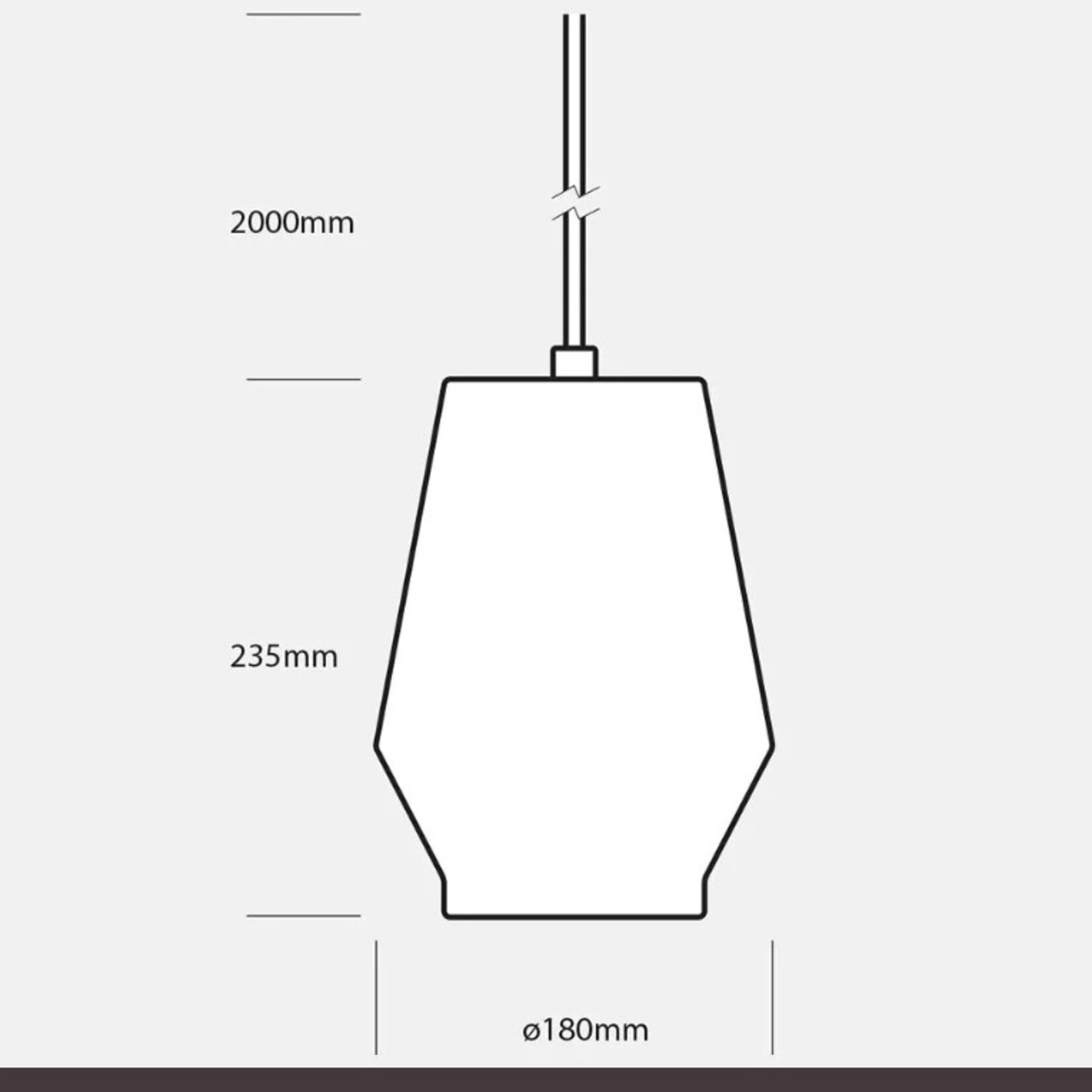 Greatceramics Hanging Lamp Makua Beach White Glaze
