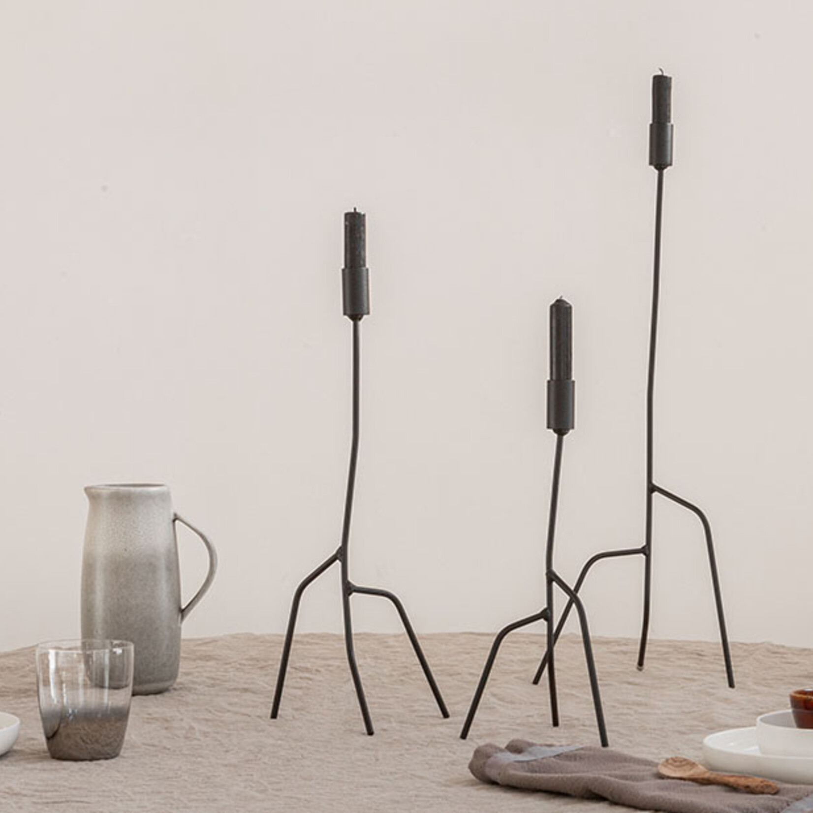 K'willeminhuis Thin candleholder black