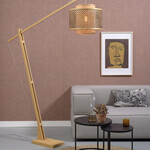 Good&Mojo Bhutan vloerlamp geknikt - natural/black S
