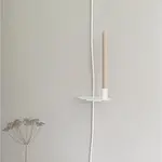 K'willeminhuis De lange wandkandelaar wit