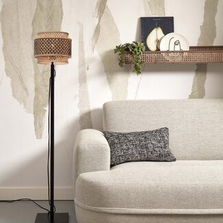 Good&Mojo Bhutan staande lamp - natural/black S