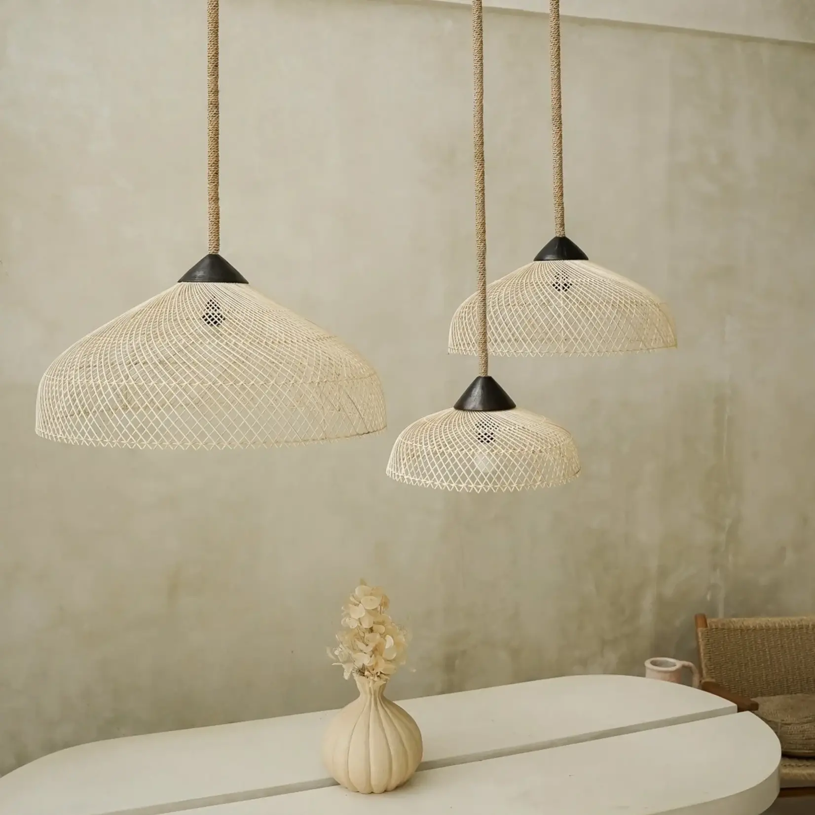 Hippie Monkey Kayu Atap lampshade M