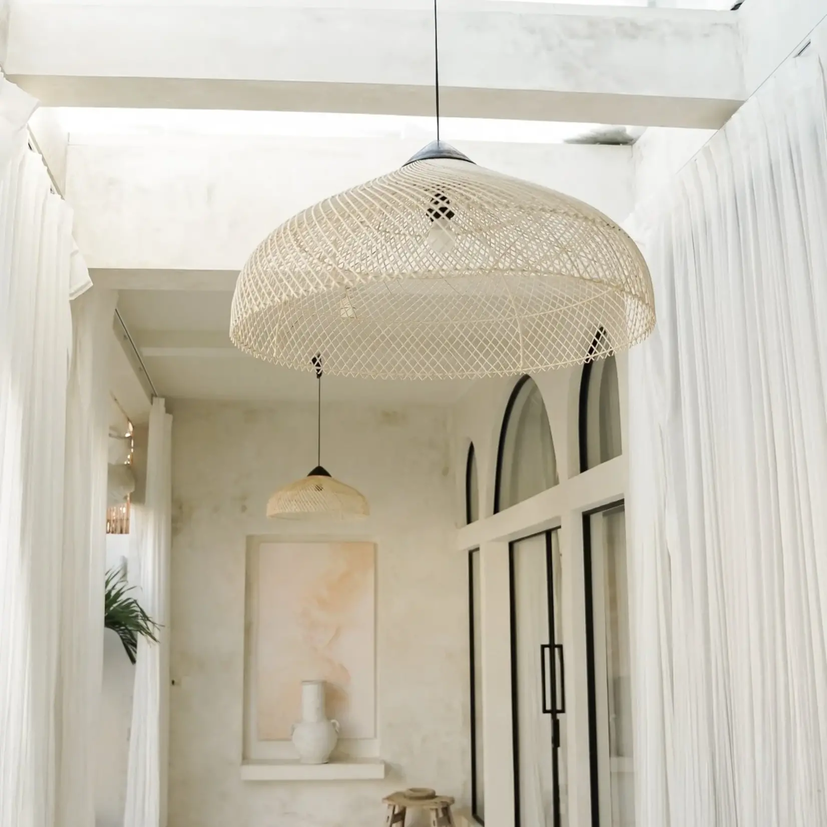 Hippie Monkey Kayu Atap lampshade M