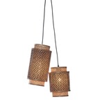 Good&Mojo Bhutan hanglamp, set van 2 natural/black