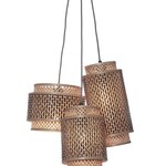 Good&Mojo Bhutan hanglamp, set van 3 natural/black