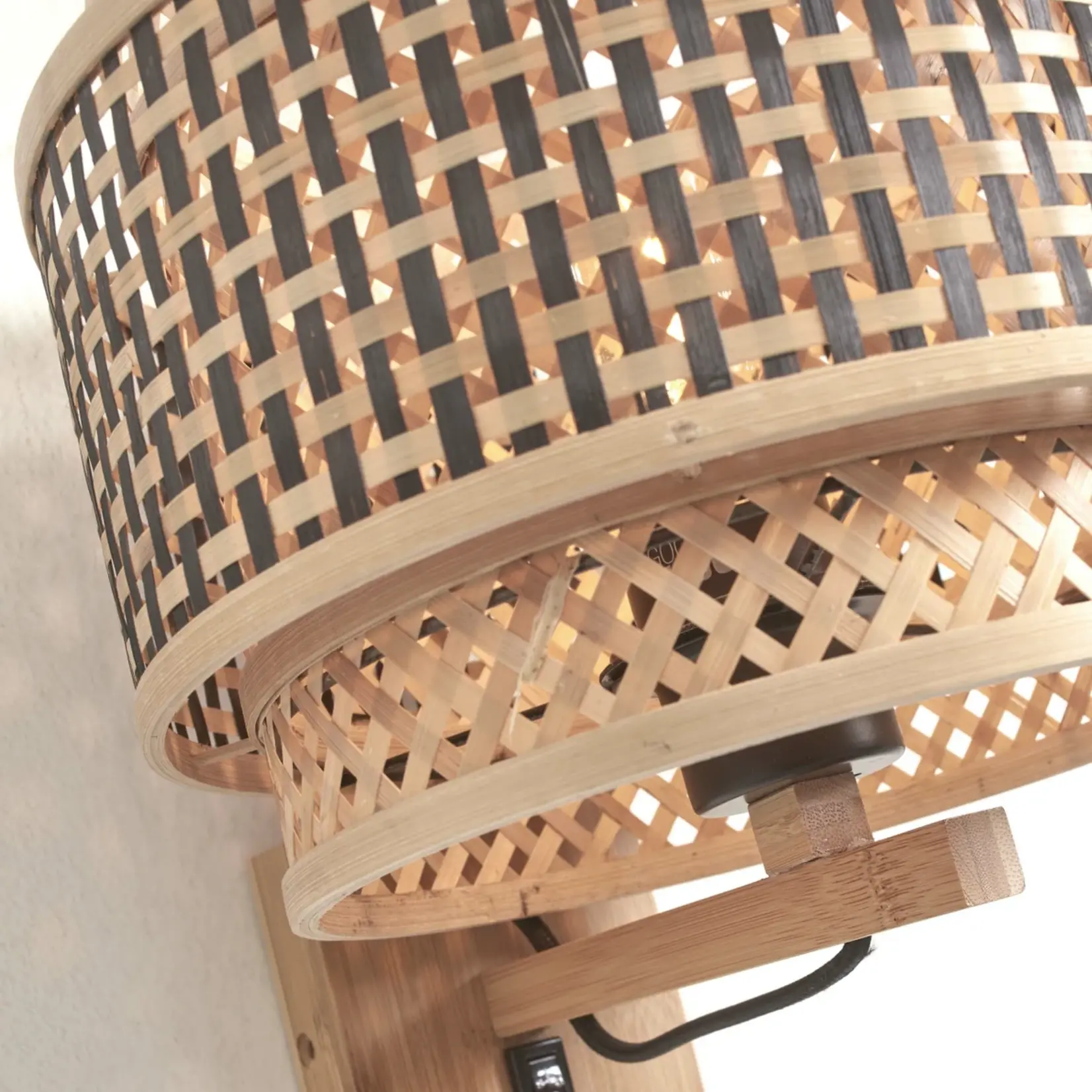 Good&Mojo Bhutan wandlamp - naturel frame