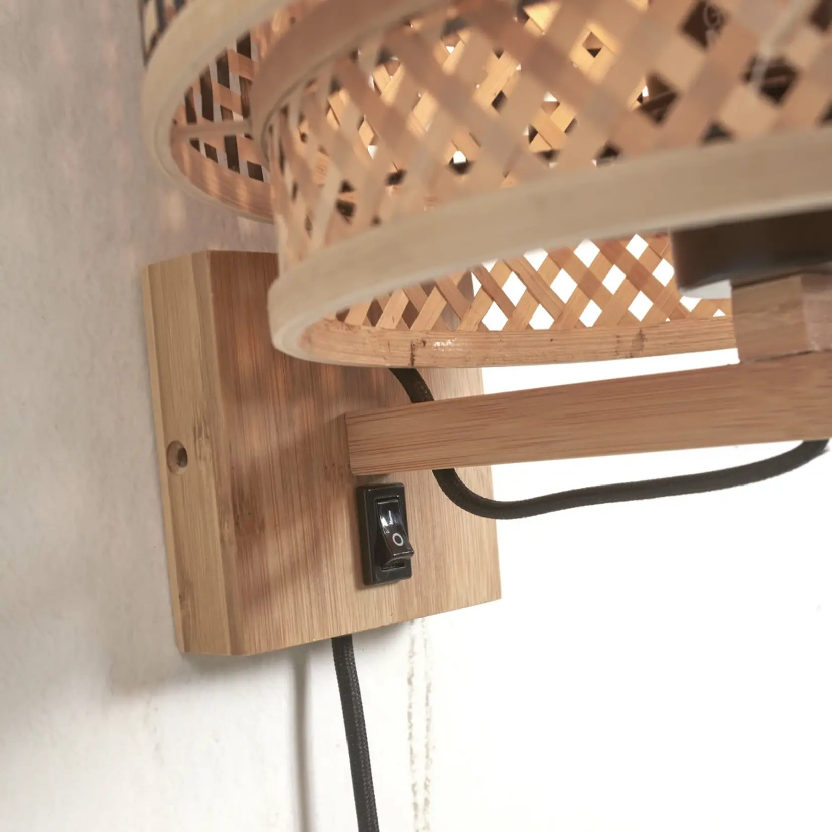 Good&Mojo Bhutan wandlamp - naturel frame