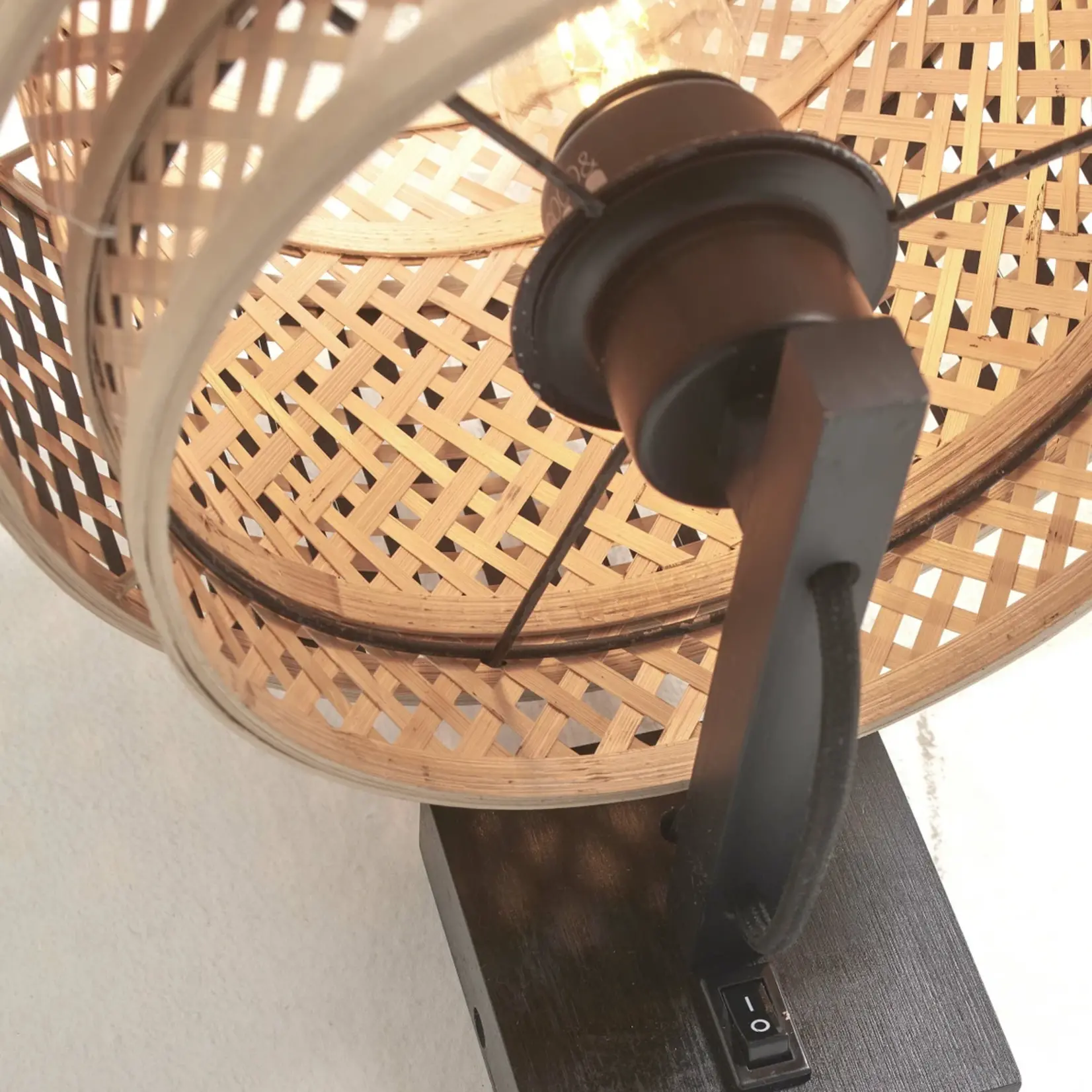 Good&Mojo Bhutan wandlamp - zwart frame