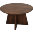 HSM Collection Ronde salontafel kruispoot 80cm - mat bruin