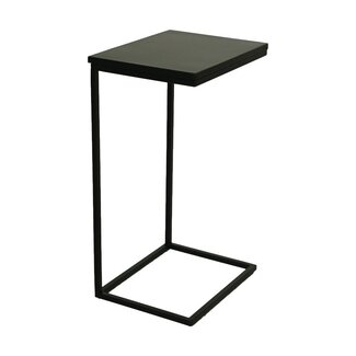 HSM Collection Bijzettafel Read - 38x30x65 - zwart - Metaal