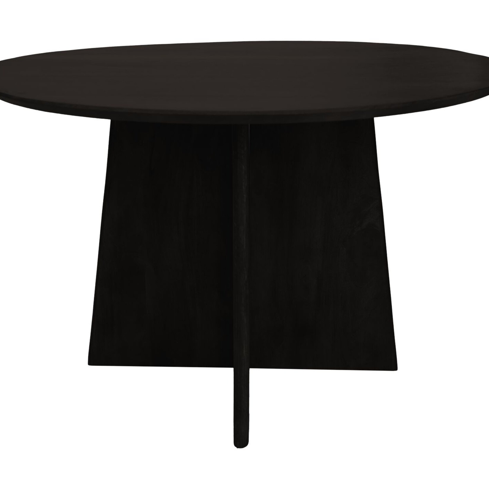 HSM Collection Ronde eettafel - ø120x77 - Zwart - Mangohout