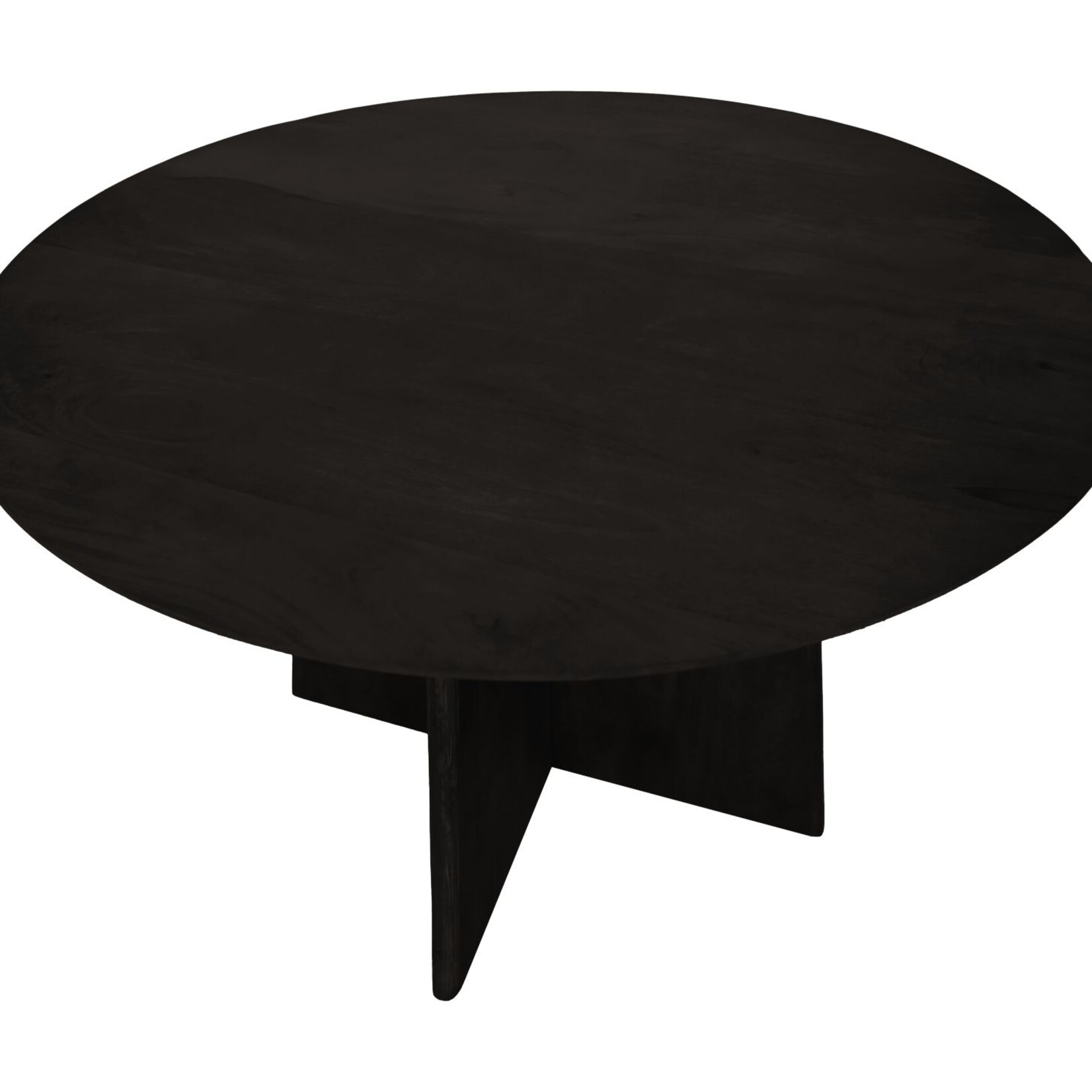 HSM Collection Ronde eettafel - ø120x77 - Zwart - Mangohout