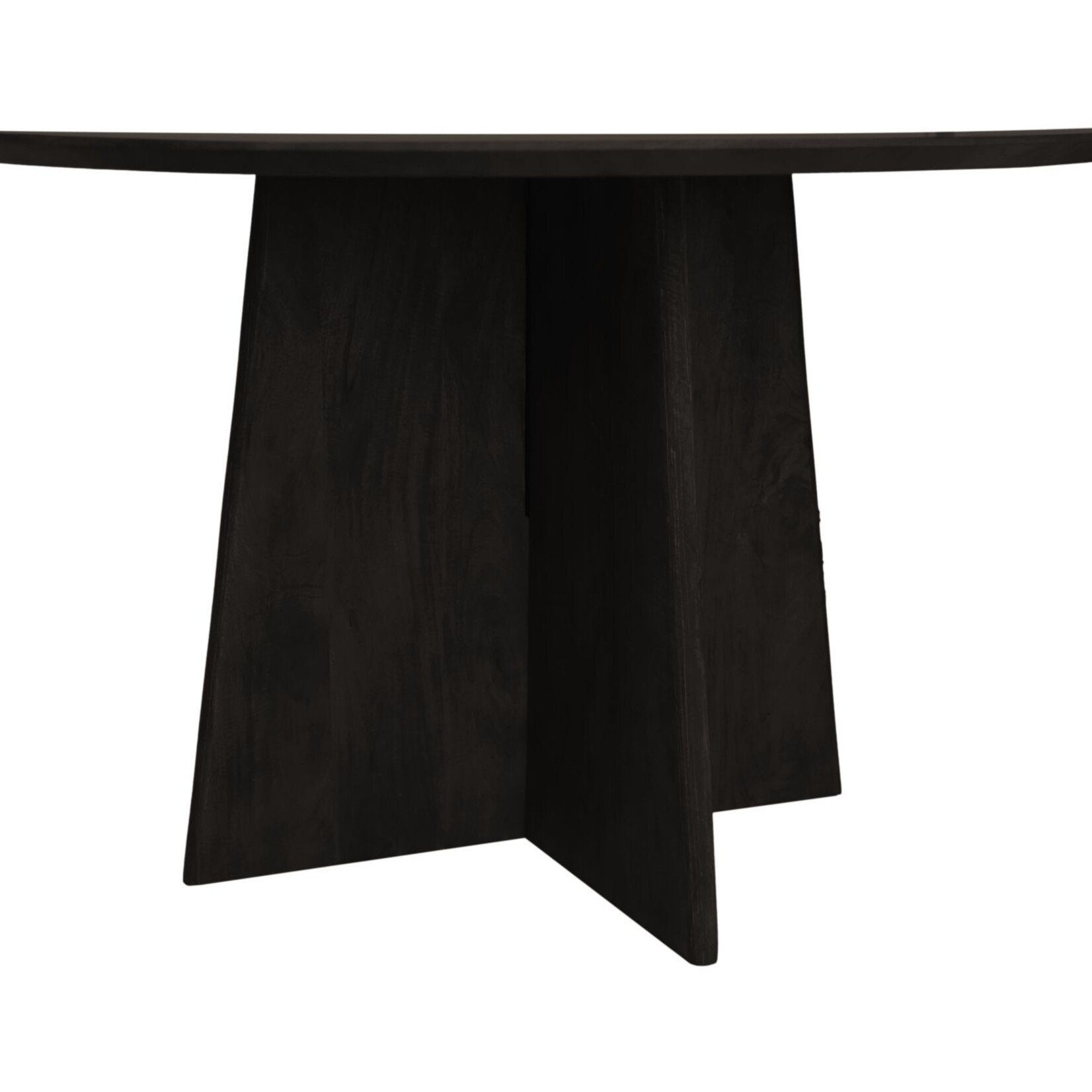 HSM Collection Ronde eettafel - ø120x77 - Zwart - Mangohout