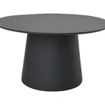 HSM Collection Ronden eettafel Drum - 120x120x77 - zwart - Mangohout