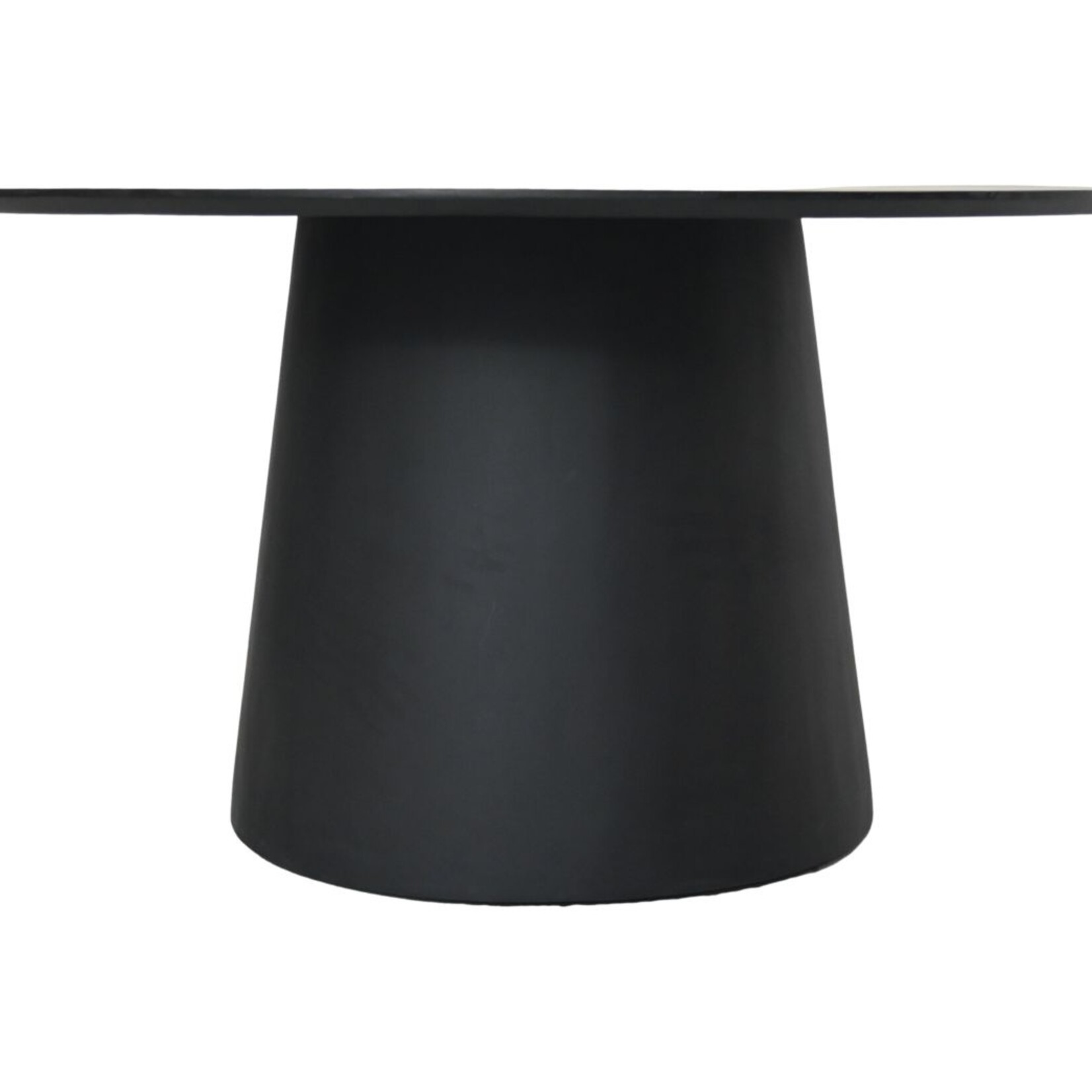 HSM Collection Ronden eettafel Drum - 120x120x77 - zwart - Mangohout
