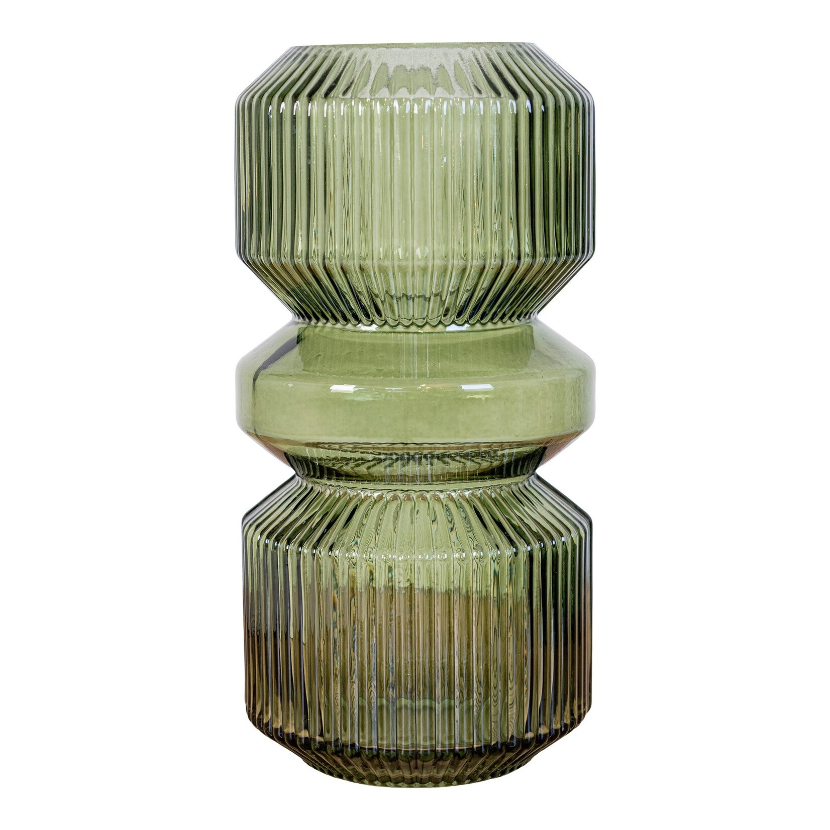 Nordic Glass Vase - Vase in green glass Ã˜12x24,5 cm