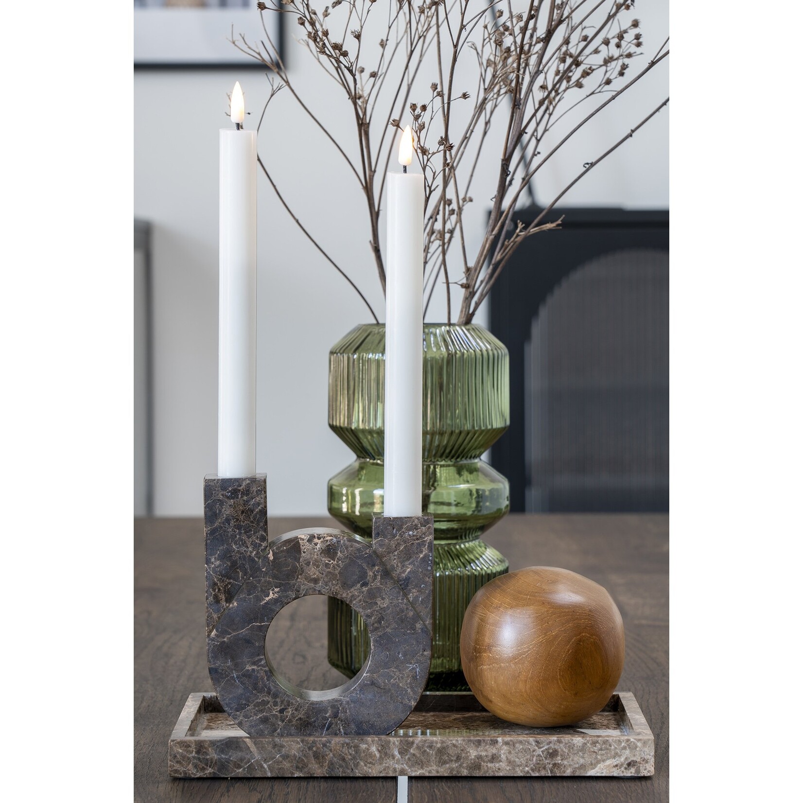Nordic Glass Vase - Vase in green glass Ã˜12x24,5 cm