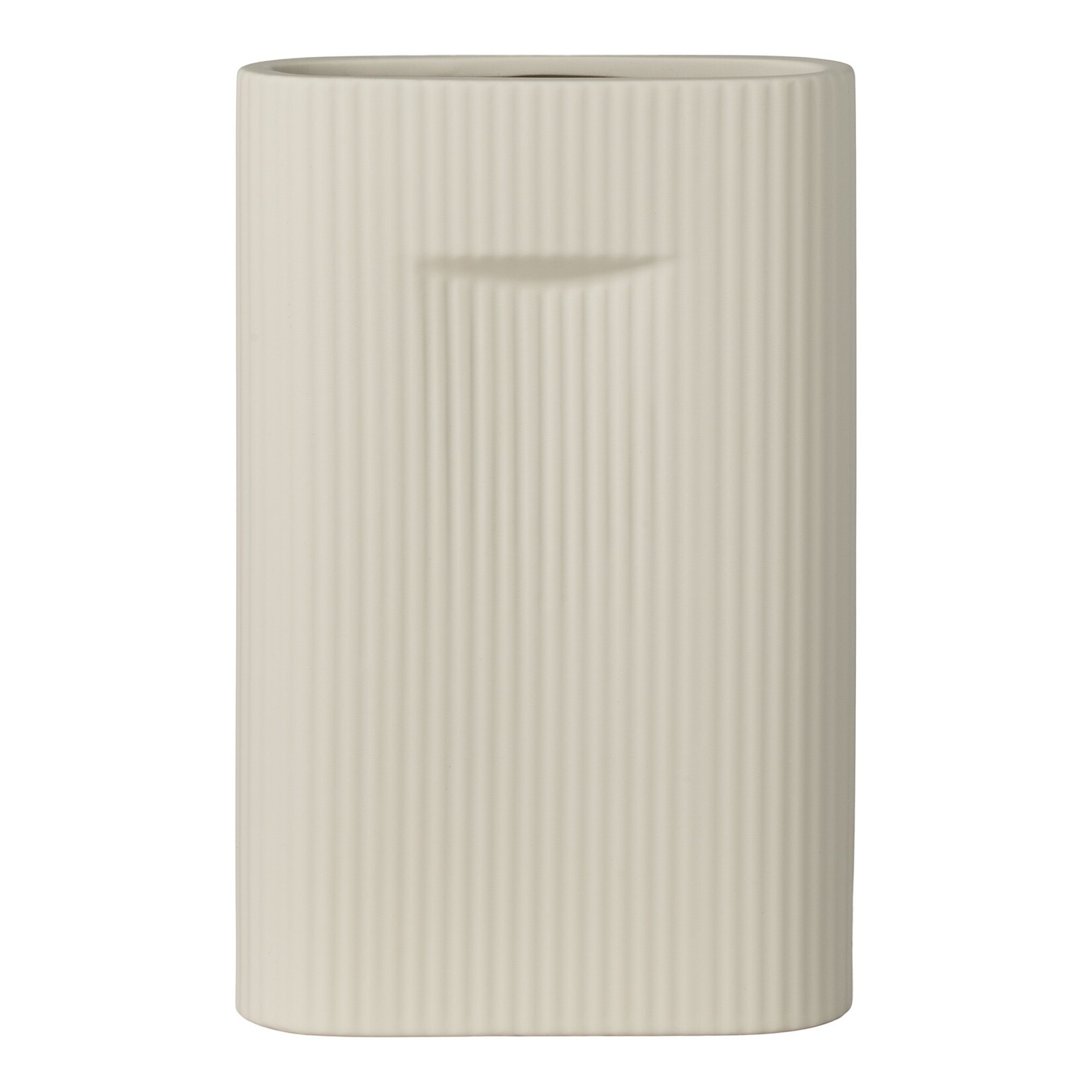 Nordic Vase - Vase in ceramic, grey, 16,5x6,5x26 cm