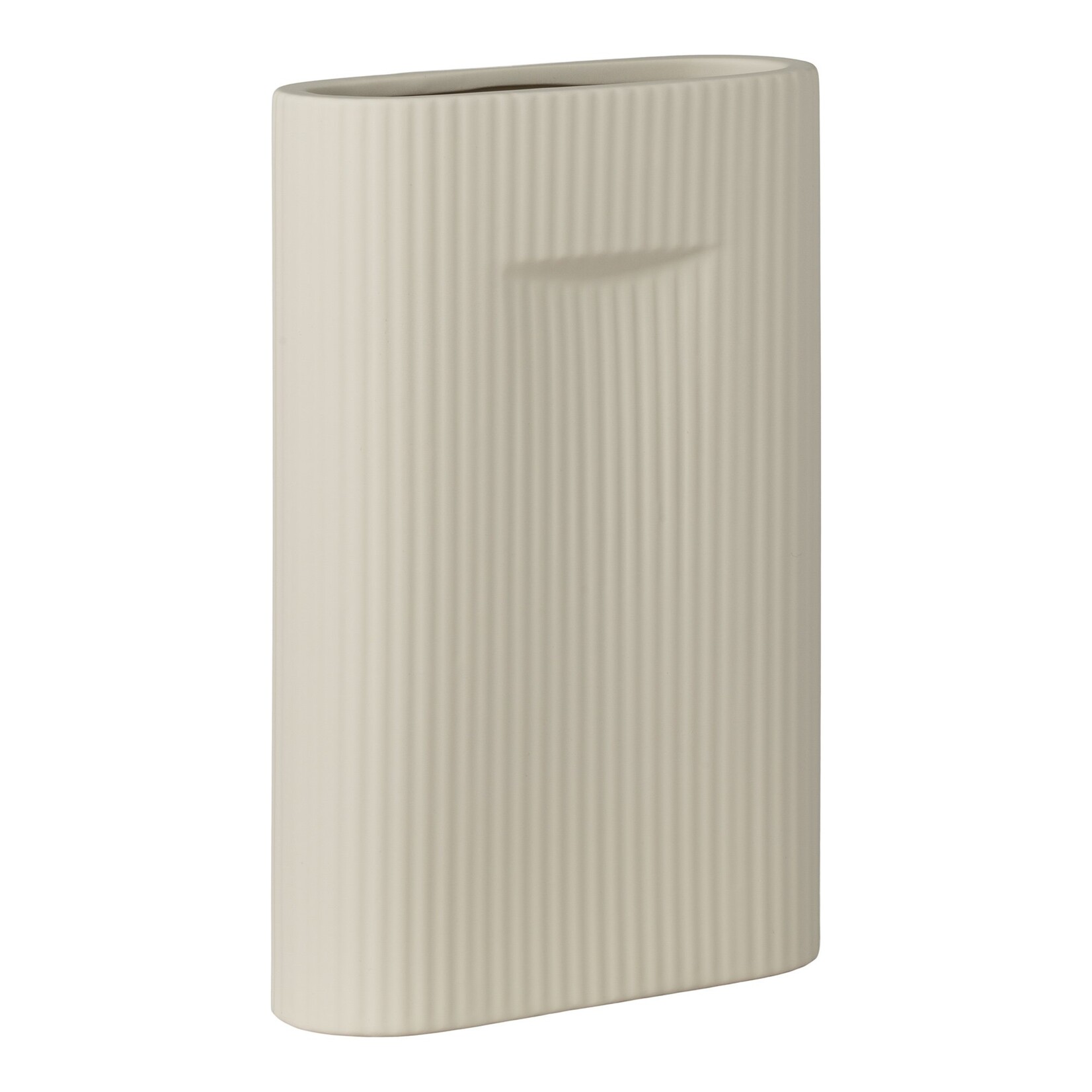 Nordic Vase - Vase in ceramic, grey, 16,5x6,5x26 cm