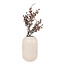 Nordic Vase - Vase in ceramic, beige with pattern, round, Ø16x25,5 cm