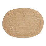 Nordic Bombay Rug - Rug in braided jute, nature, oval, 140x200 cm