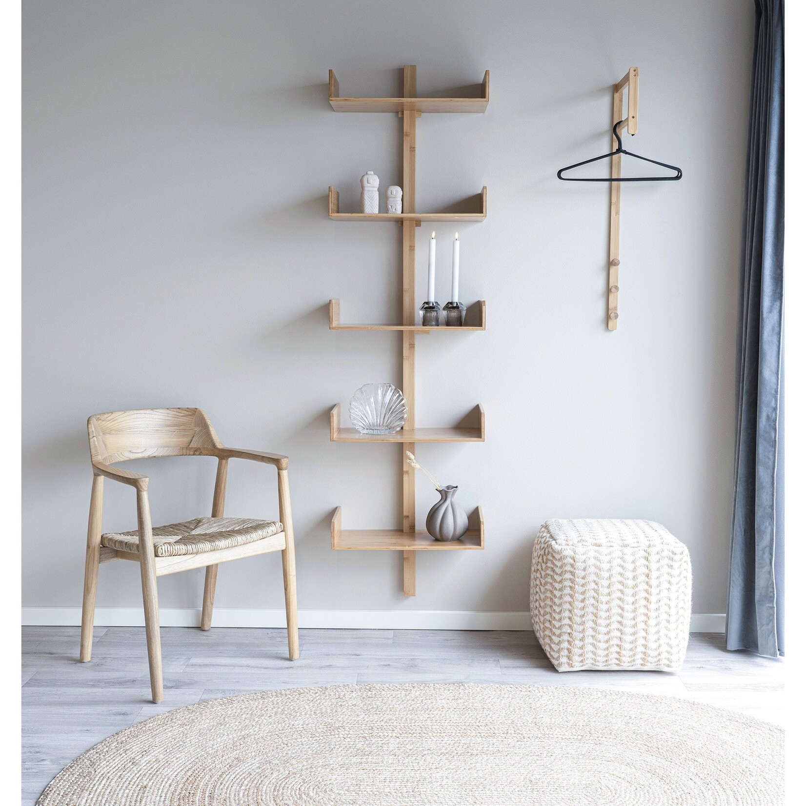 Nordic Bombay Rug - Rug in braided jute, nature, oval, 140x200 cm
