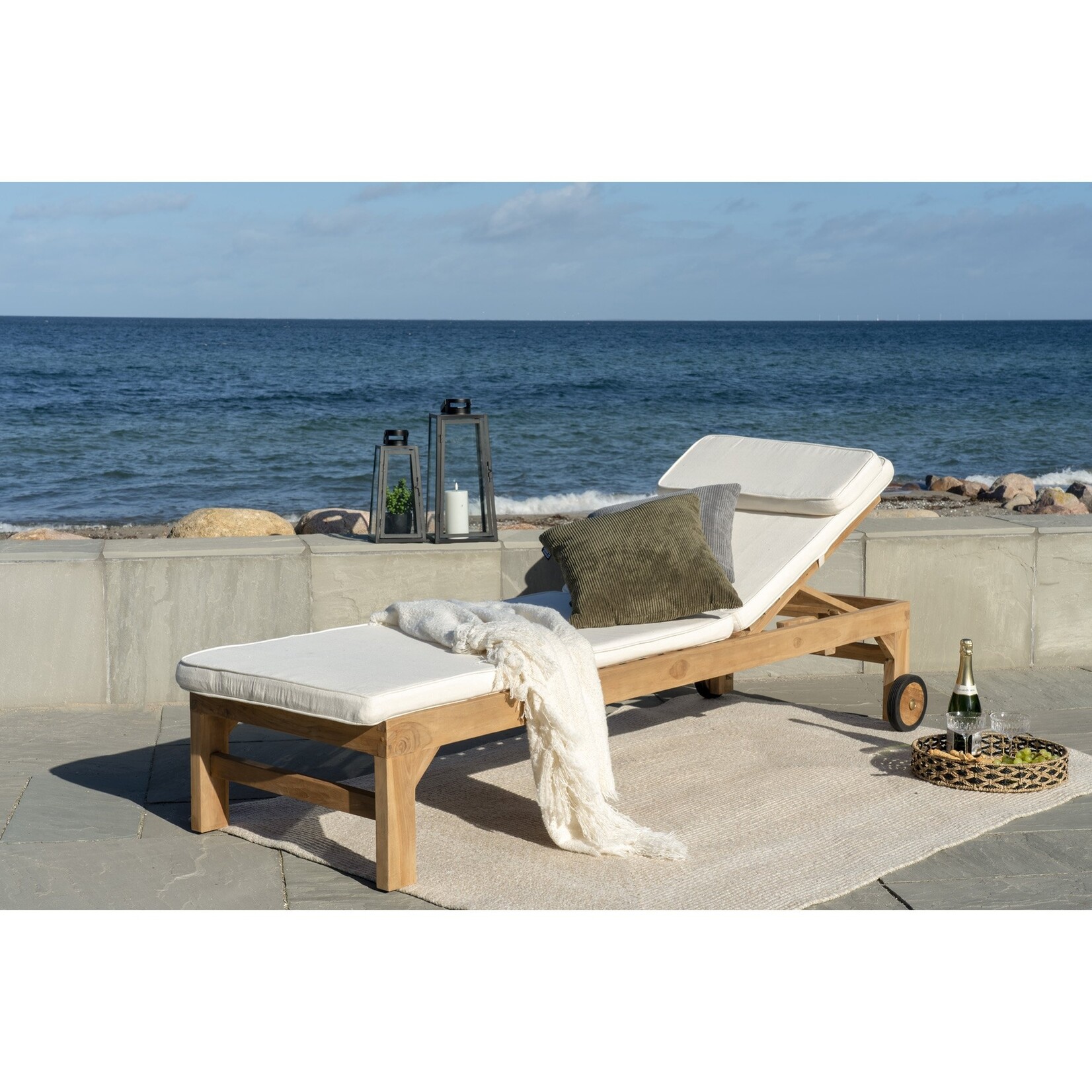 Nordic Menorca rug - rug in 100% recycled plastic, sand, 140x200 cm