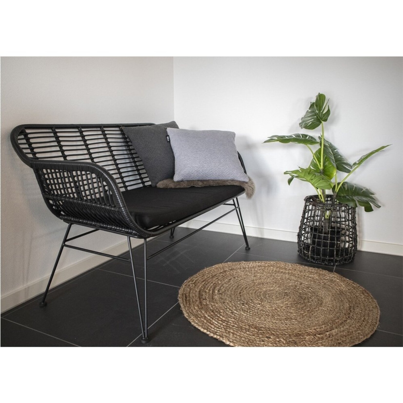 Nordic Bombay jute vloerkleed - rond