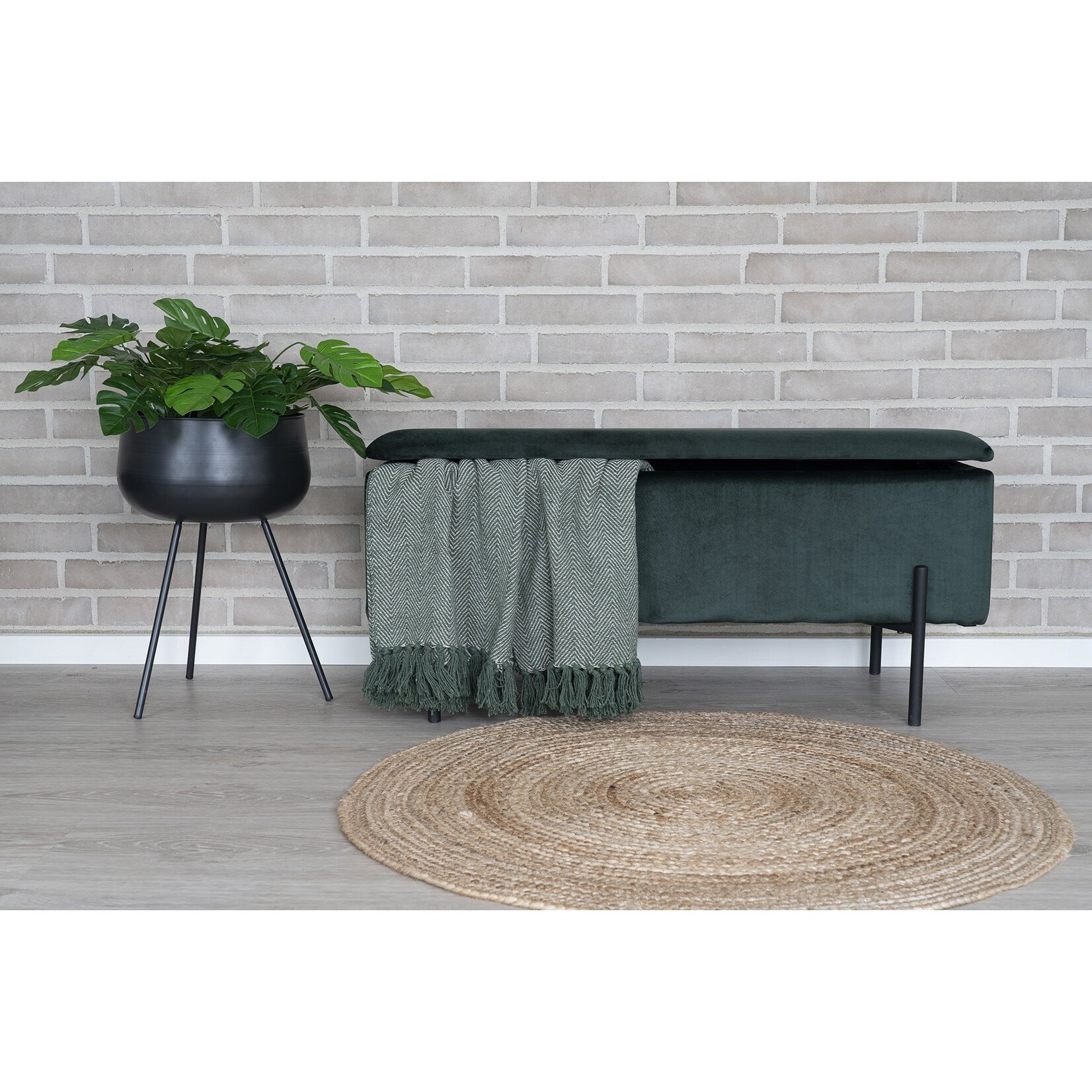 Nordic Bombay jute vloerkleed - rond