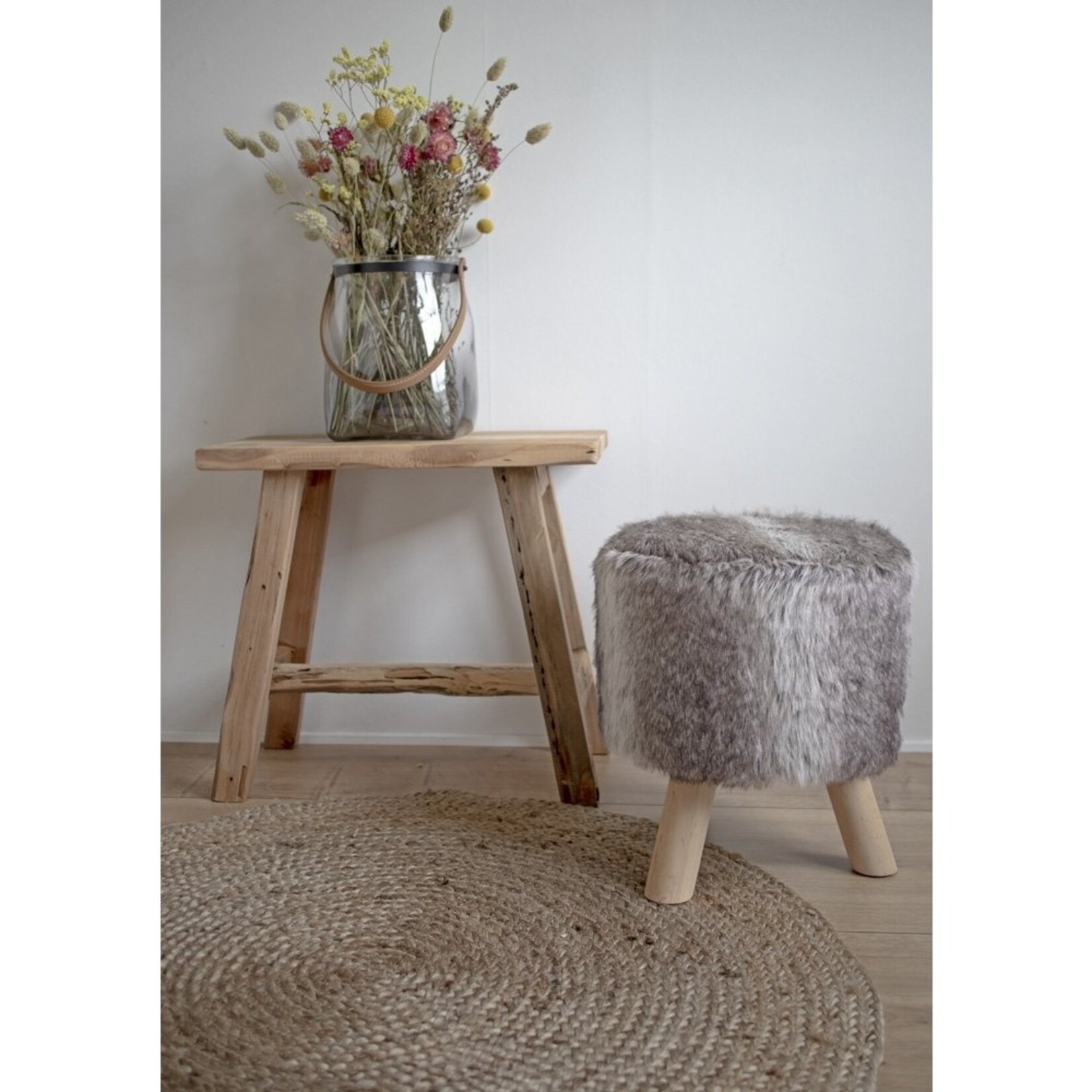 Nordic Bombay jute vloerkleed - rond
