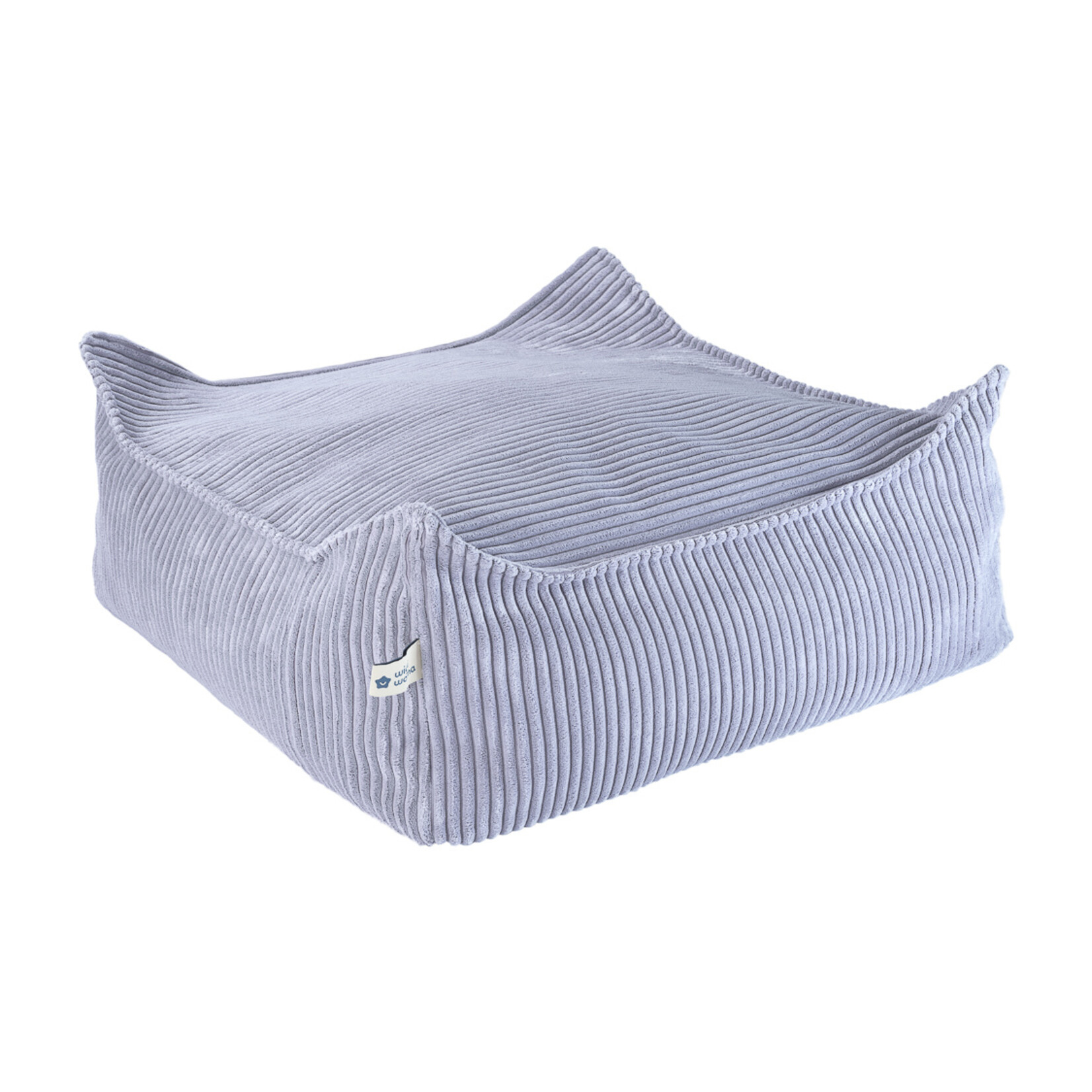 Wigiwama Blueberry Blue Square Ottoman