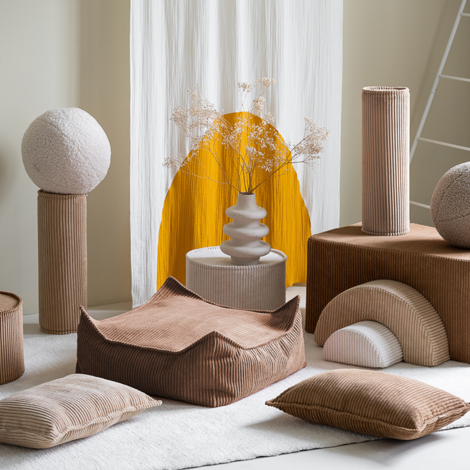 Wigiwama Toffee Square Ottoman