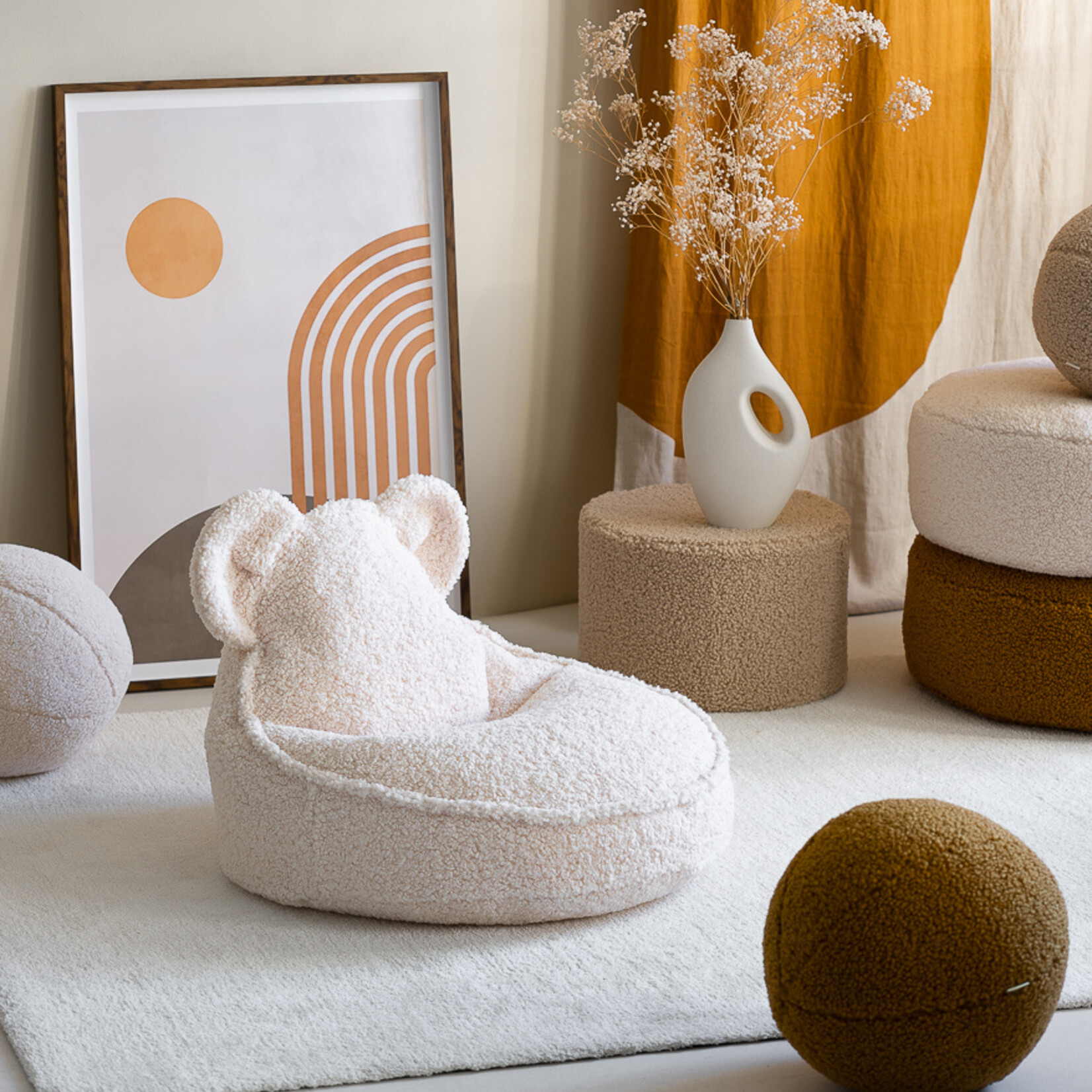 Wigiwama Cream White Bear Beanbag