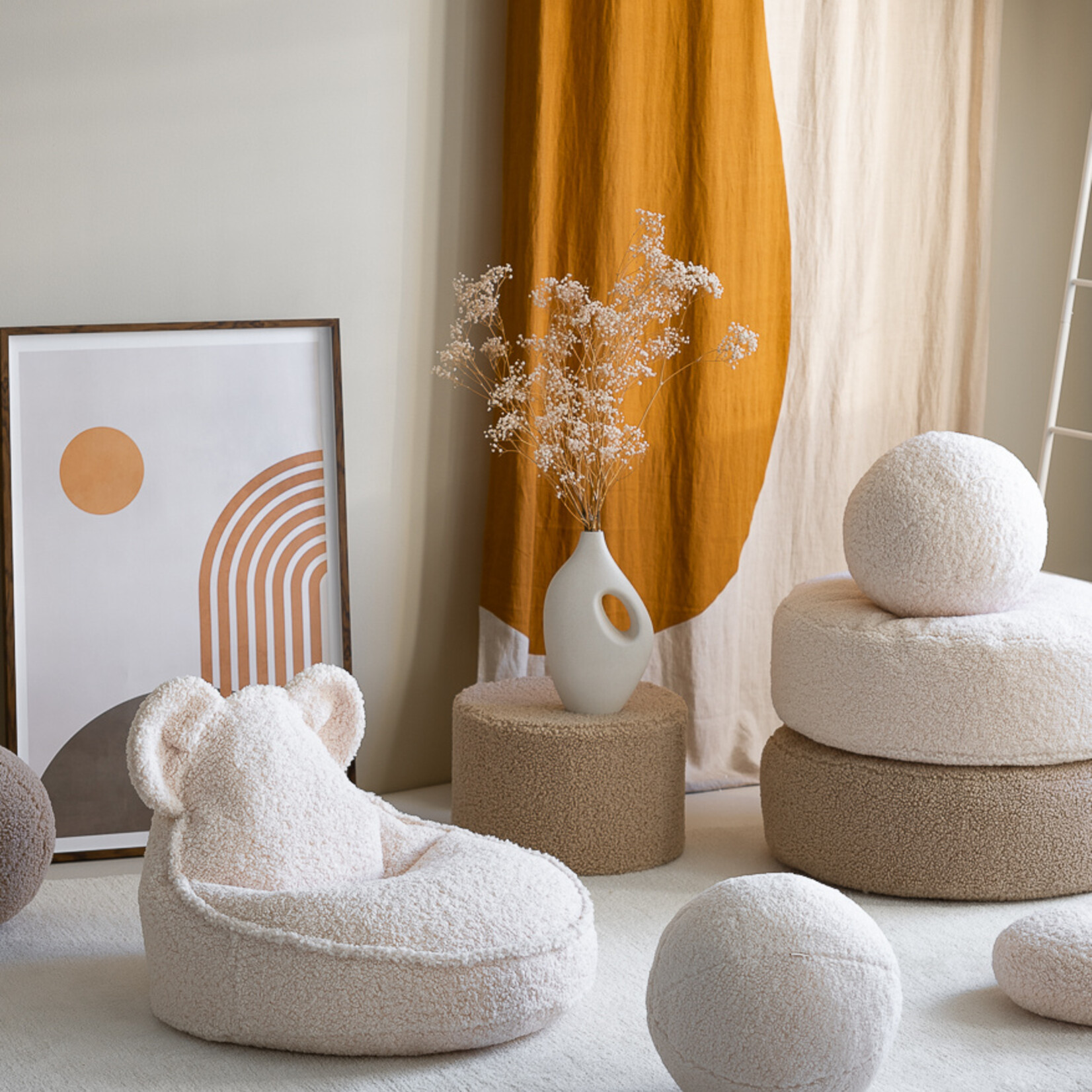 Wigiwama Cream White Bear Beanbag