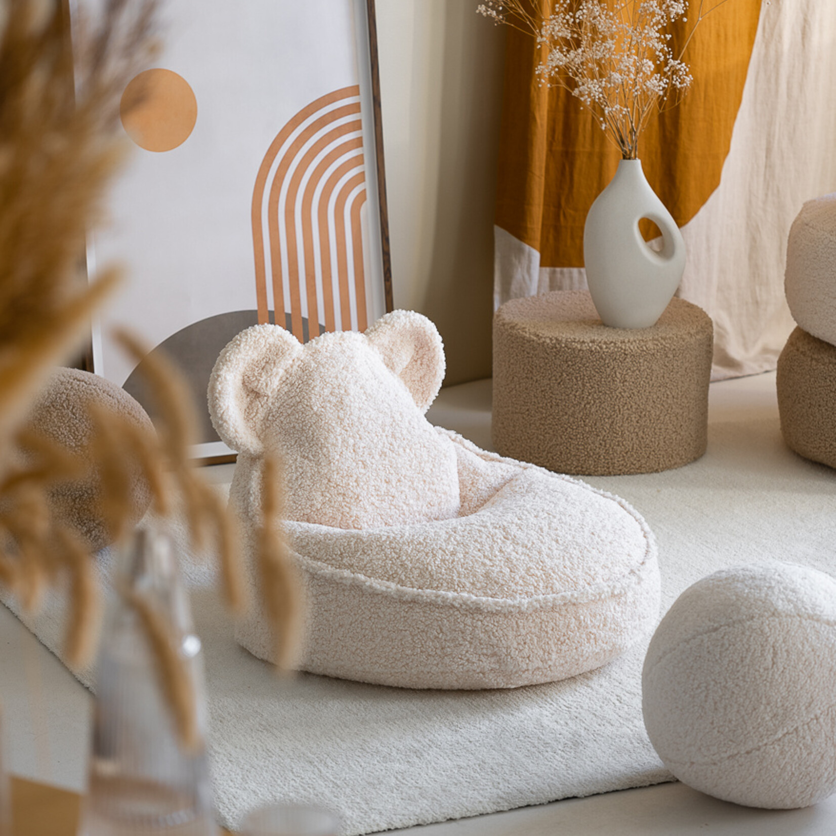 Wigiwama Cream White Bear Beanbag