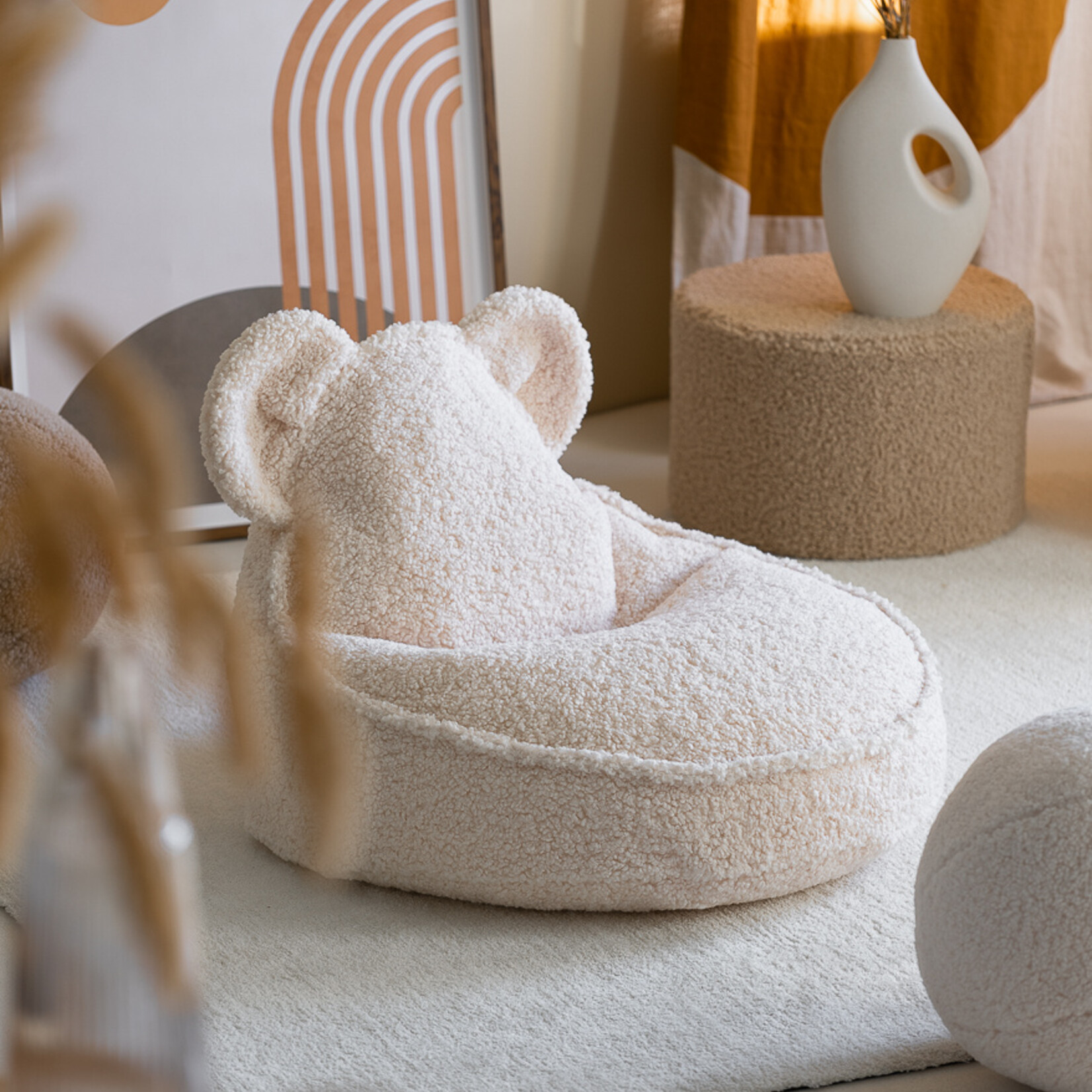 Wigiwama Cream White Bear Beanbag