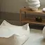 Wigiwama Cream White Square Ottoman