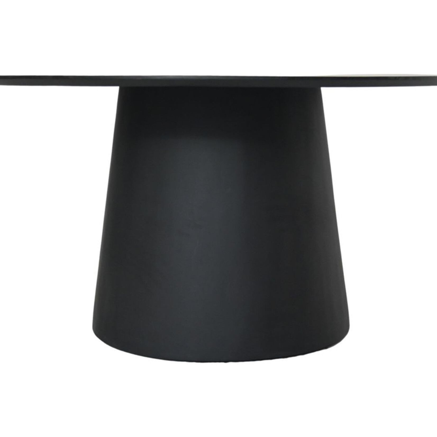 HSM Collection Ronden eettafel Drum - 120x120x77 - zwart - Mangohout