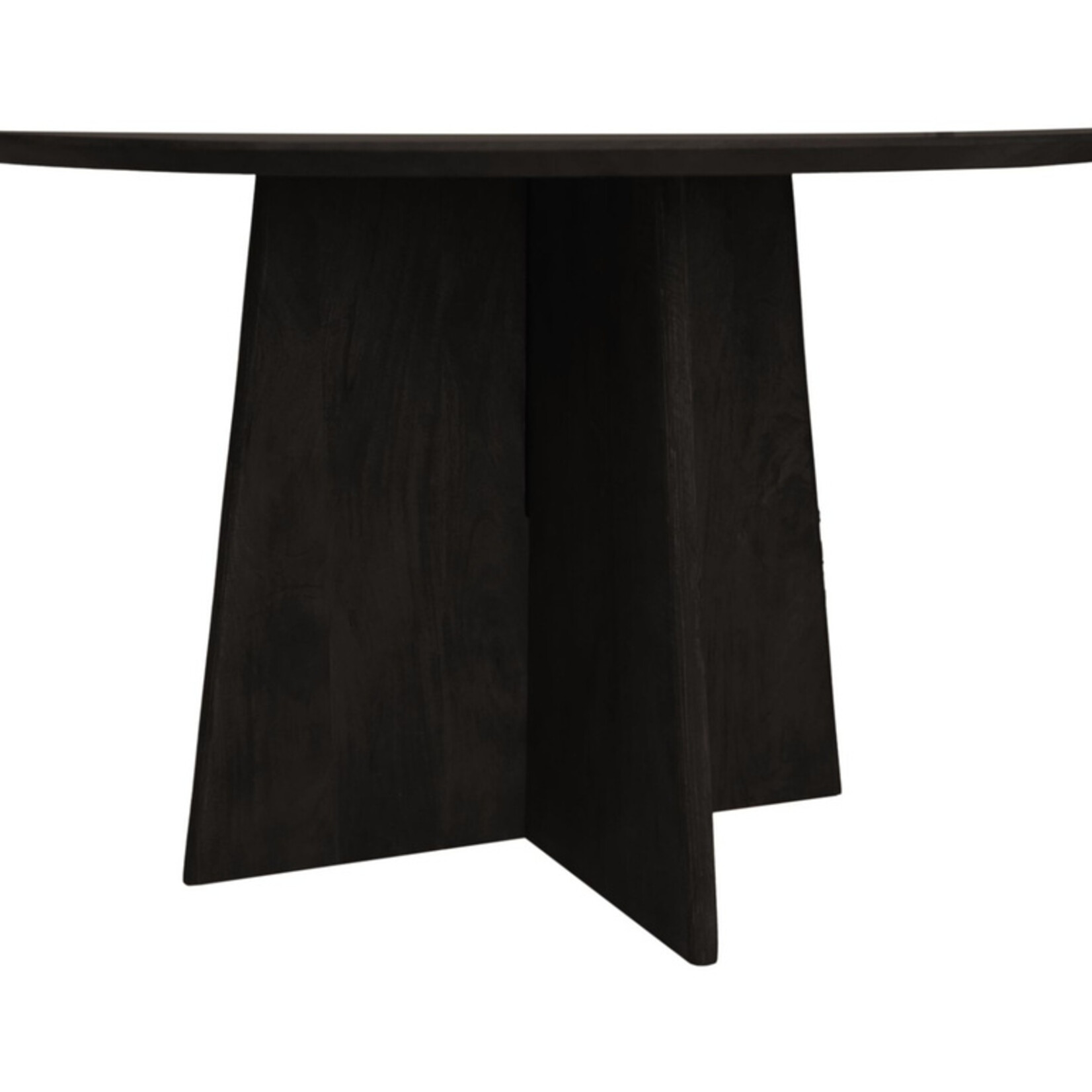 HSM Collection Ronde eettafel - ø120x77 - Zwart - Mangohout