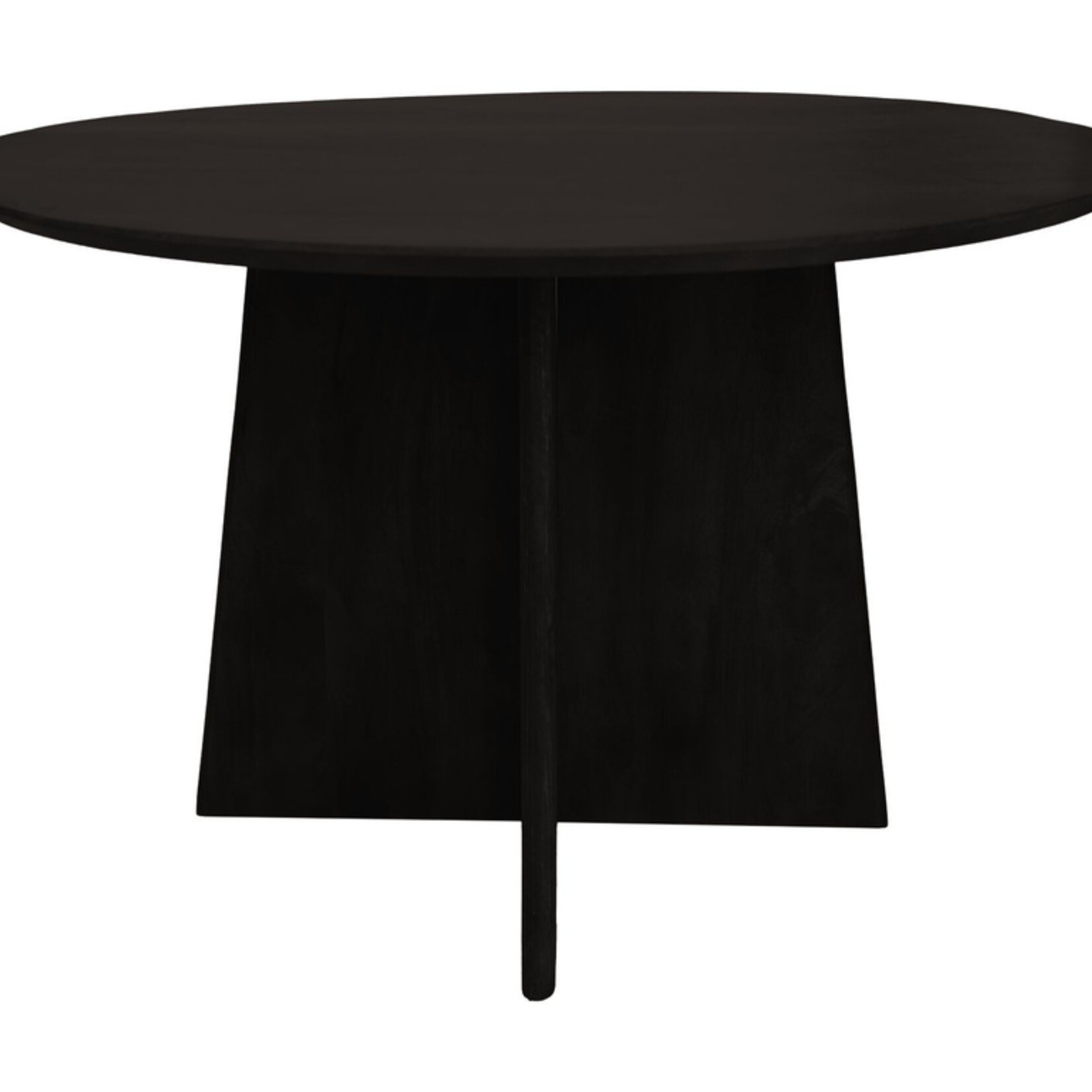 HSM Collection Ronde eettafel - ø120x77 - Zwart - Mangohout