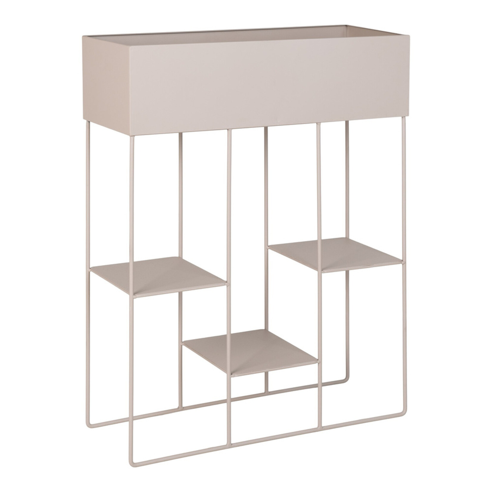 Nordic Rabo Planter - Planter, steel, 3 shelves, sand, 25x60x80 cm