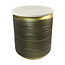 HSM Collection Bijzettafel marmer - ø41x53 - Wit/goud - Marmer/metaal