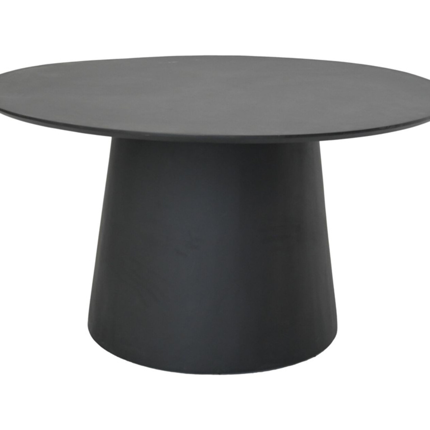 HSM Collection Ronden eettafel Drum - 120x120x77 - zwart - Mangohout