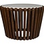 HSM Collection Salontafel rond Mangohout & Wit Marmer - ø60x60