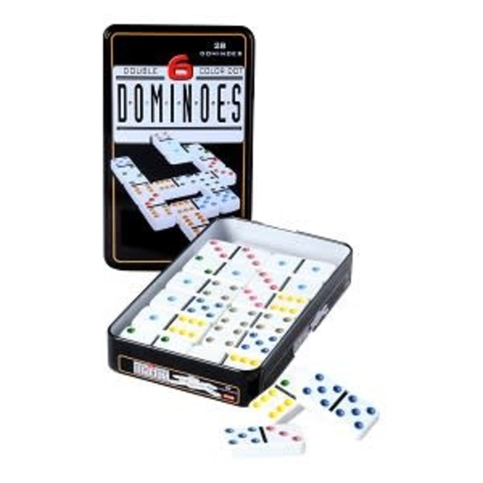 Longfield games Domino dubbel 6 in blik