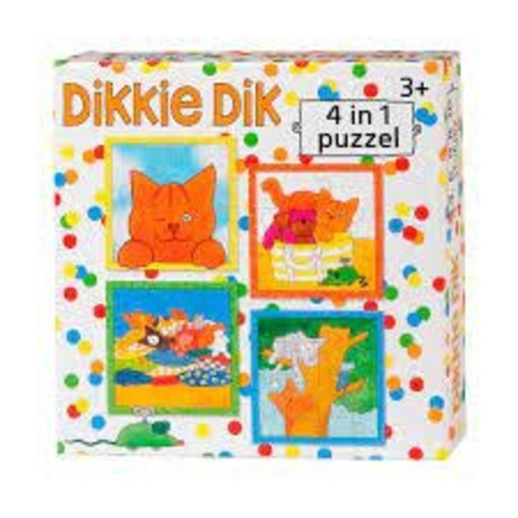 Dikkie Dik Puzzel Dikkie Dik 4 in 1 (4, 6, 9 en 16 stukjes)