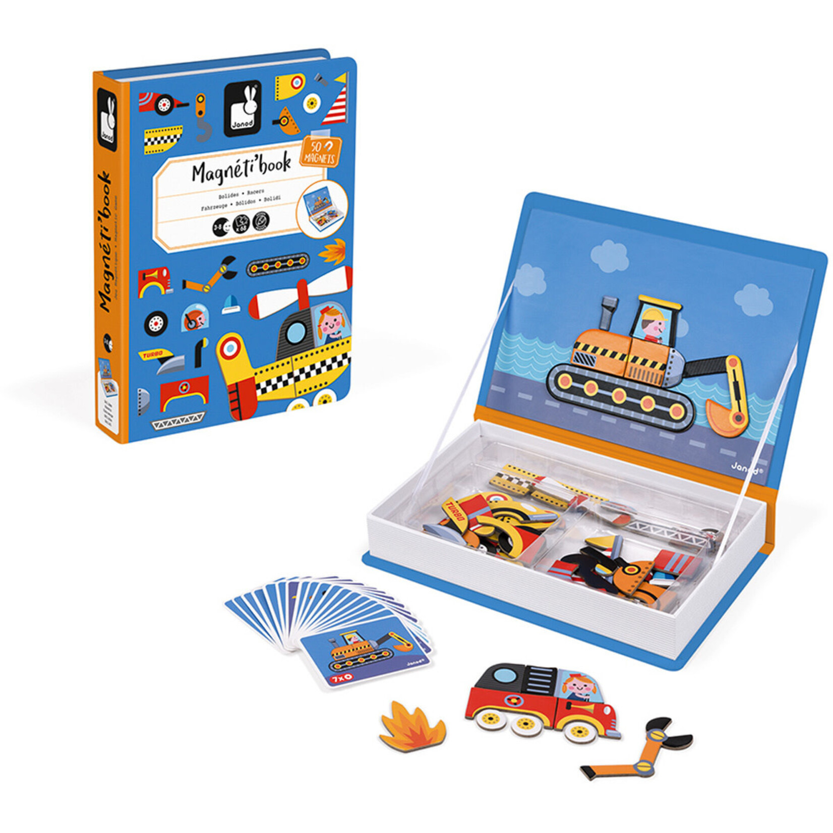 Janod Janod Magneetboek Racers