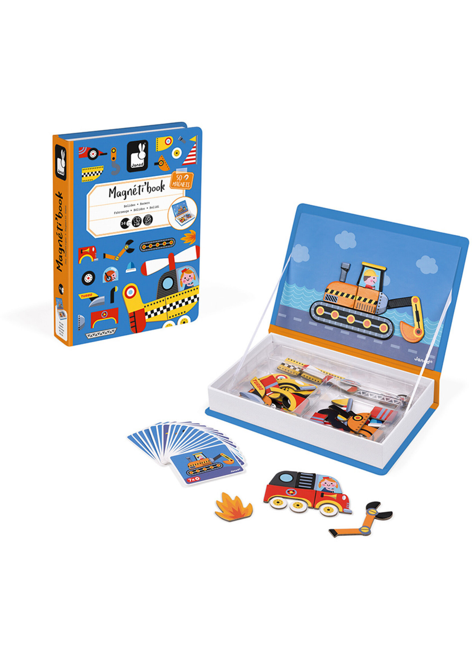 Janod Janod Magneetboek Racers