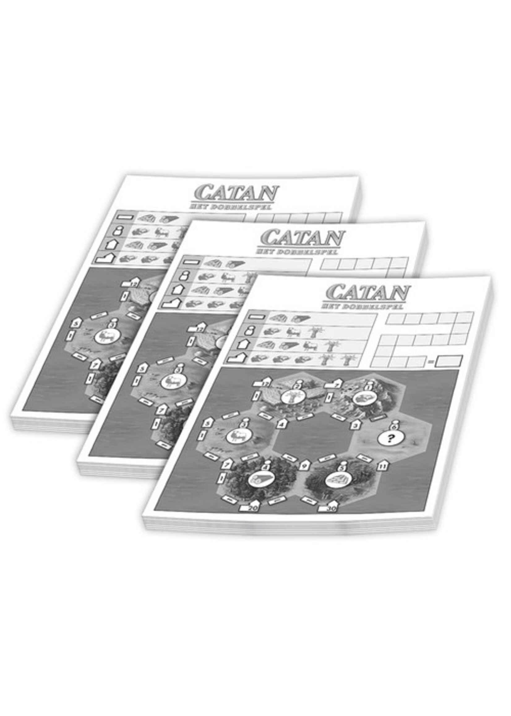 999 Games 999 Games Catan Dobbelspel: 3x scoreblok