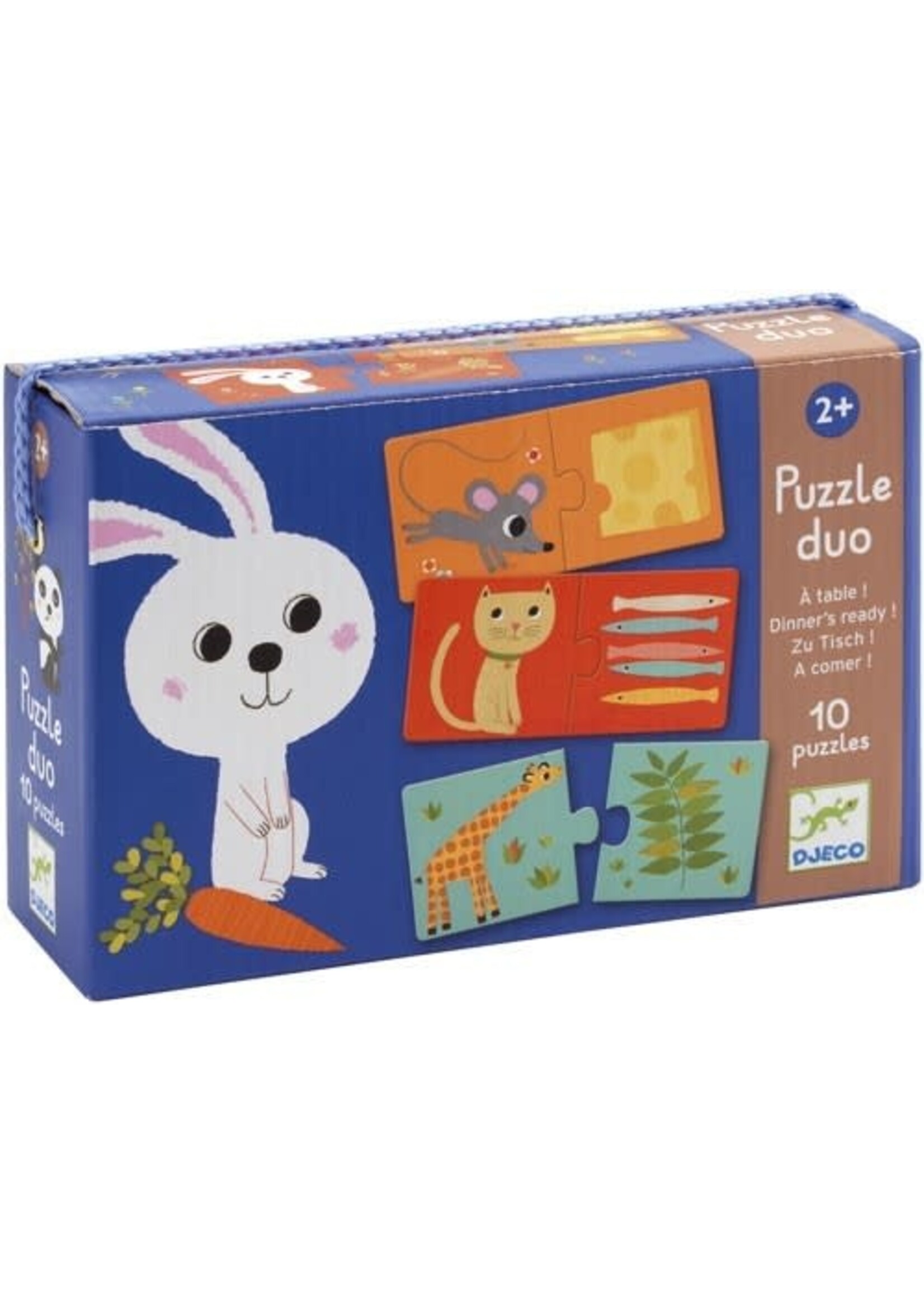 Djeco Djeco 8166 Puzzel duo - Het eten is klaar!